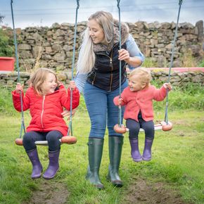 Kids in wellies